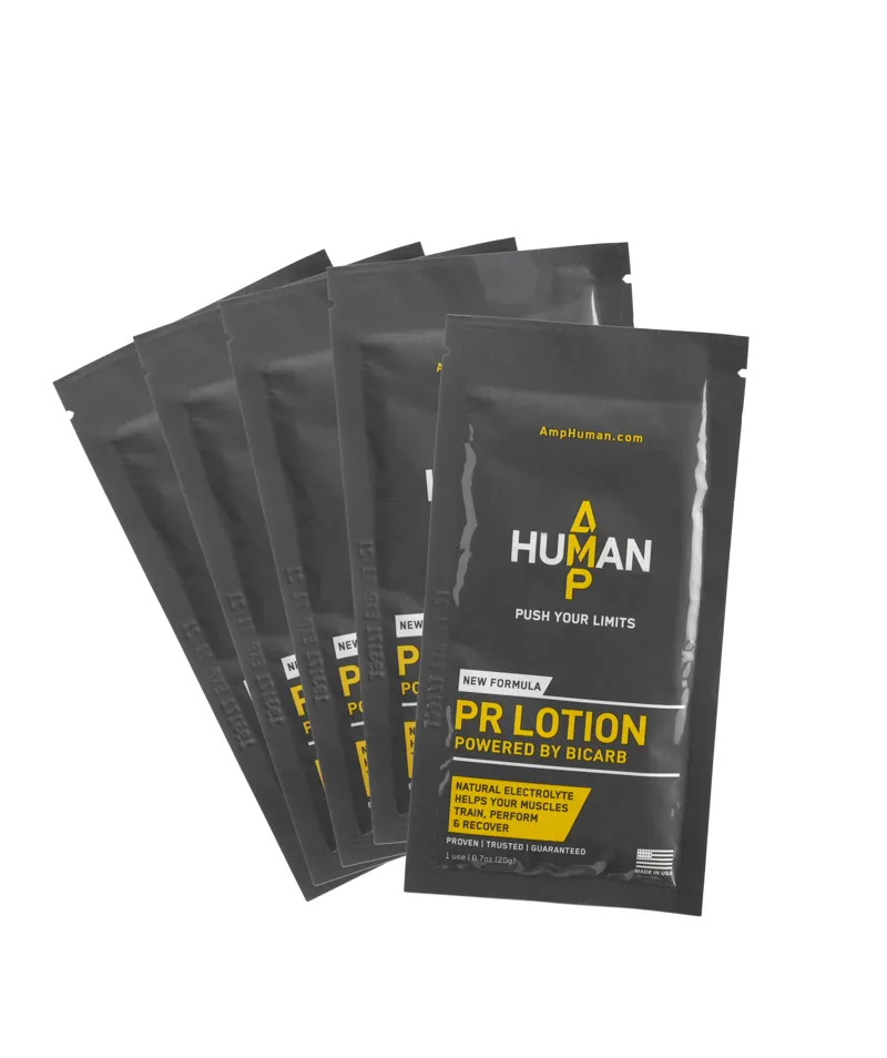 Amp Human : PR LOTION Packets : Box of 5 x 20g On-The-Go Packets-2